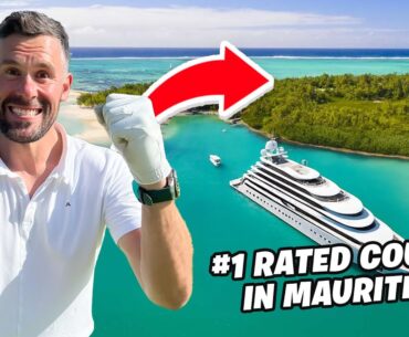This Golf Course in Mauritius is only Playable by BOAT!!