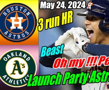 Houston Astros Vs Athletics [Highlights TODAY] May 24, 2024 👑 OMG Pena & Singleton 3 Run Home Run 👑
