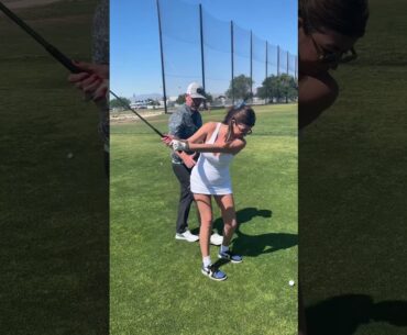 working to get the hips up and back in the backswing #golfswing #golfswingcoach #golfswingtips