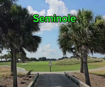 Golf cart ride along Calusa & Seminole courses @ Belle Glade in The Villages @thevillagesflorida