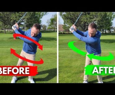 How to Stop Hanging Back and Get Through the Golf Ball