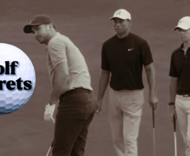 Tiger Woods Shows Jason Day & Rory Mcllroy His Low Spinning CHIP Shot