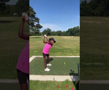 Practice #girlsgolf #golf #golfswing #golfgirl #golflife #golfskill #golftechnique #ladygolfers
