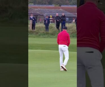 Daan Huizing making putting look simple with a great birdie at the 2023 #dunhilllinks