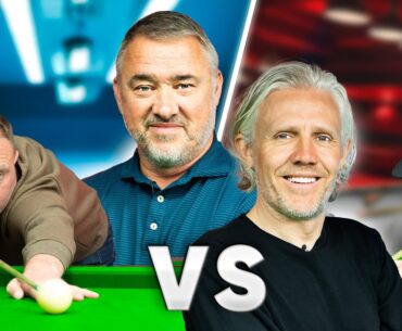 Stephen Hendry VS Jimmy Bullard In A Chaotic DOUBLES Snooker Match