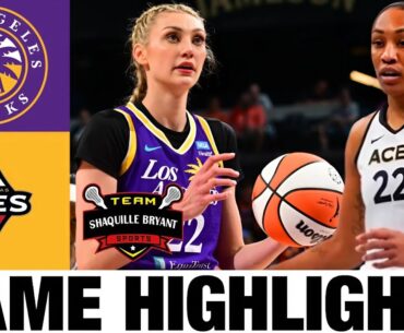 Los Angeles Sparks vs Las Vegas Aces Highlights | Women's Basketball | 2024 WNBA