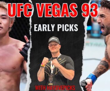 UFC Vegas 93 Taira vs. Perez Full Card Early Picks