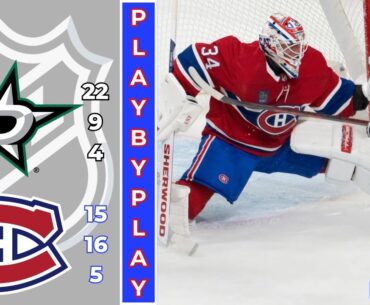 NHL GAME PLAY BY PLAY CANADIENS VS STARS