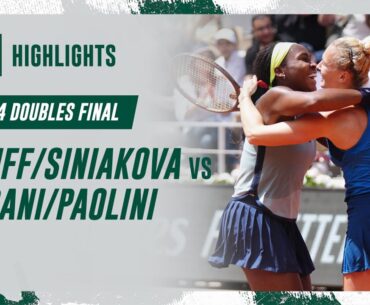 Gauff/Siniakova vs Errani/Paolini Doubles Final Highlights | Roland-Garros 2024