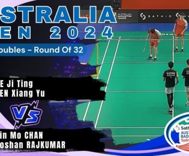 He Ji Ting/Ren Xiang Yu vs Kim Mo Chan/Roshan Rajkumar - R32 - Australia Open 2024