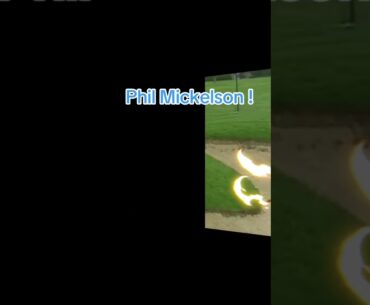Phil Mickelson amazing backwards sand shot! #tomgillisgolf #philmickelson #golf