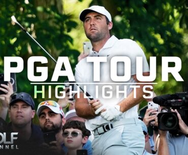 PGA Tour Highlights: Scottie Scheffler struggles at Memorial in Round 3, still on top | Golf Channel