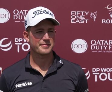 Niklas Norgaard Thursday Quotes 2024 Commercial Bank Qatar Masters © DP World Tour