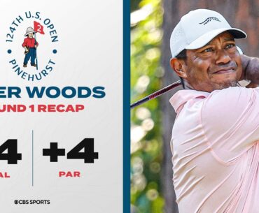Tiger Woods CARDS 4-OVER (74) In Round 1 of the U.S. Open I FULL RECAP I CBS Sports