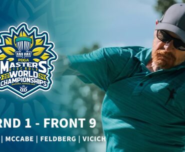 2024 PDGA Masters Disc Golf World Championships | MP40 R1F9 | Rovere, McCabe, Feldberg, Vicich
