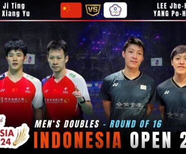 He Ji Ting/Ren Xiang Yu vs Lee Jhe Huei/Yang Po Hsuan | R16 - Indonesia Open 2024