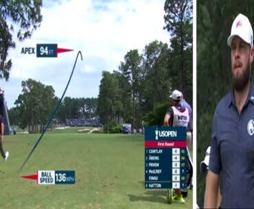 Tyrrell Hatton Chucks and KICKS His Club after shot in Rage at US Open Only to Go on and Make Birdie