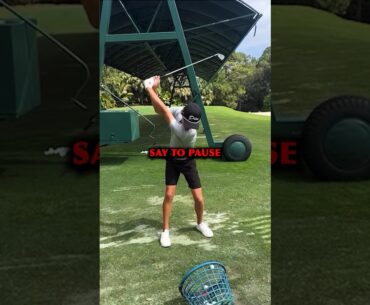 Stop pausing at the top of your golf swing #golftips #golftechnique #golfingtips #golfer