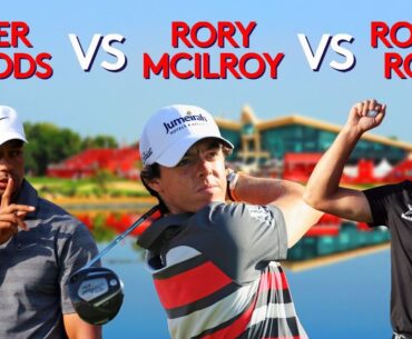 Tiger Woods vs Rory McIlroy vs Robert Rock | 2012 Abu Dhabi HSBC Golf Championship