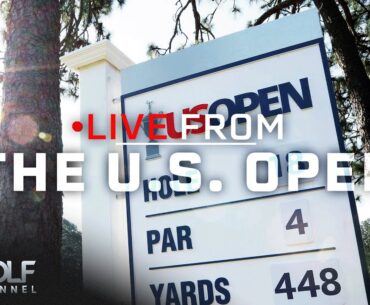 Catch drone view of back nine at Pinehurst No. 2 | Live From the U.S. Open | Golf Channel