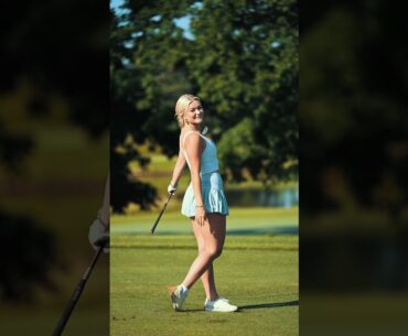 katie sigmond golfing #golf #shorts