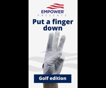 Put a finger down: Golf edition