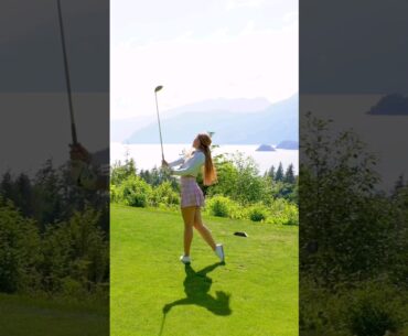 Swing in Progress...#golfswing #golfgirl