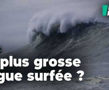 Les images impressionnantes de ce surfeur sur la possible plus grosse vague jamais surfée