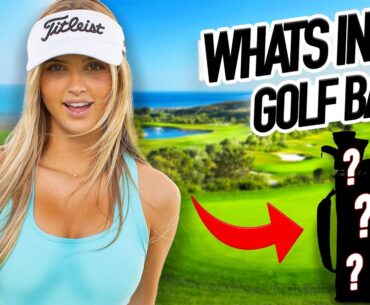 WHATS IN THIS GOLF GIRLS BAG!? | Paige Mackenzie