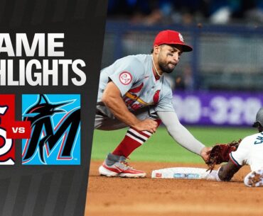 Cardinals vs. Marlins Game Highlights (6/17/24) | MLB Highlights