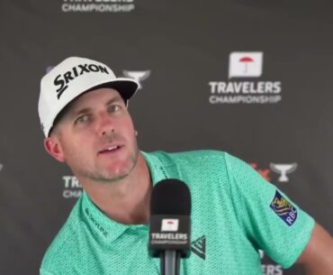 Taylor Pendrith Thursday Flash Interview 2024 Travelers Championship