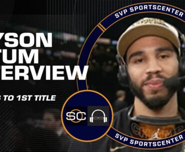 'I dreamed about this moment' - Jayson Tatum reacts to winning his first NBA title 🙌 | SC with SVP