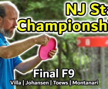 2024 NJ State Disc Golf Championships | Final F9 | Villa, Johansen, Toews, Montanari | HyzerMedia
