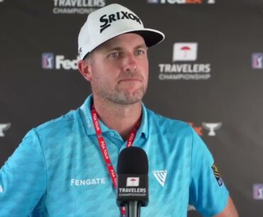 Taylor Pendrith Friday Flash Interview 2024 Travelers Championship © PGA Tour