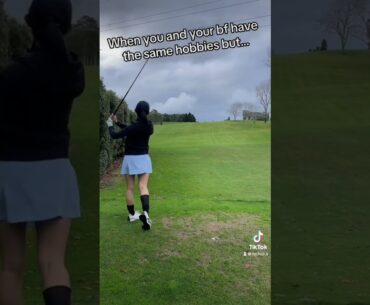 Is this couple goals? #golfgirl #golf #golfer #funny #fail