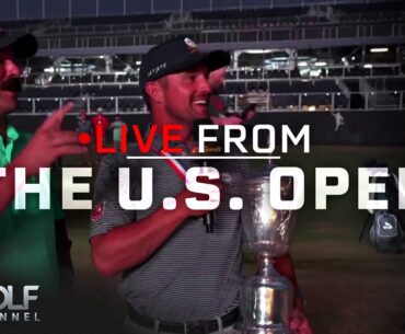 Bryson DeChambeau crashes set, Wagner STICKS 18 bunker shot | Live From the U.S. Open | Golf Channel