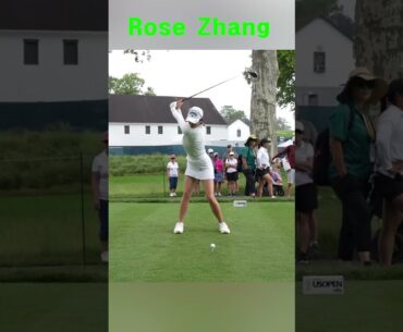 Super Rookie Beauty Golfer “Rose Zhang” Awesome Swing Motion & Slow motion 2024