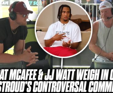 Pat McAfee & JJ Watt Talk CJ Stroud's Controversial Comments While In Ice Baths