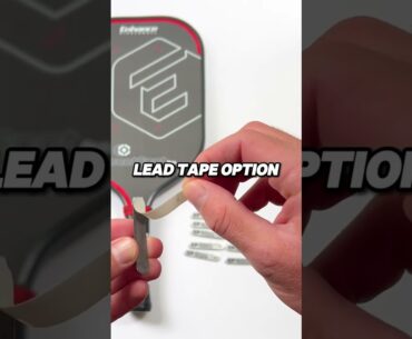 How to Customize Your Pickleball Paddle With Lead, Part 1