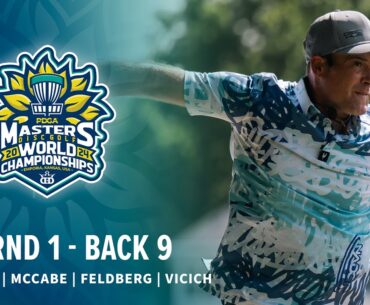 2024 PDGA Masters Disc Golf World Championships | MP40 R1B9 | Rovere, McCabe, Feldberg, Vicich