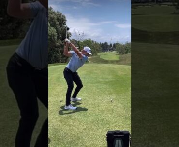 Jake Knapp golf golf swing down the line #jakeknapp #golfswing