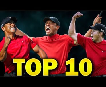TIGER WOODS' Top 10 Moments!!!