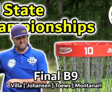 2024 NJ State Disc Golf Championships | Final B9 | Villa, Johansen, Toews, Montanari | HyzerMedia