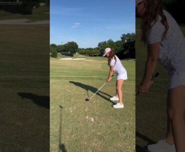 Y’all i hit the ball 😂 #golf #viral #shorts #golfer #golfgirl @Rhoback