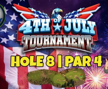 Master, QR Hole 8 - Par 4, EAGLE - 4th of July Tournament, *Golf Clash Guide*