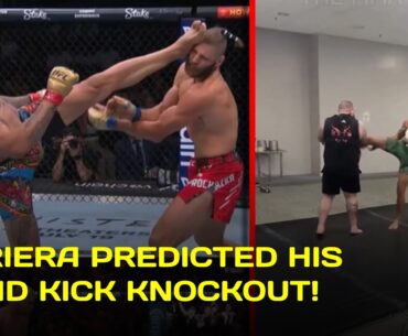 Alex Pereira PREDICTED His Head Kick Knockout In the Locker Room Before the Fight!