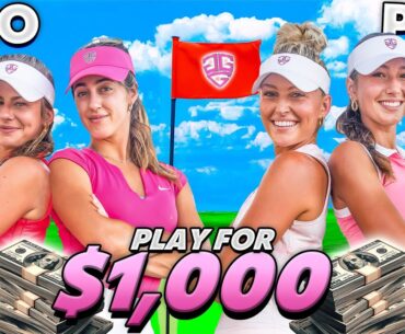 2v2 Matchplay Each Team Gets A Professional Golfer.. $1,000 On The Line! | Golf Girl Games