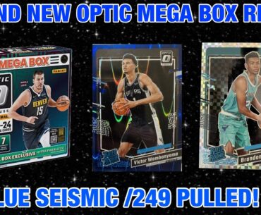 *🦋🥶 BLUE SEISMIC /249 PULLED! 2023-2024 OPTIC BASKETBALL MEGA BOX REVIEW