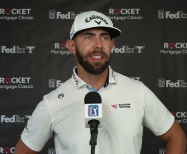 Erik Van Rooyen Friday Flash Interview 2024 Rocket Mortgage Classic © PGA Tour