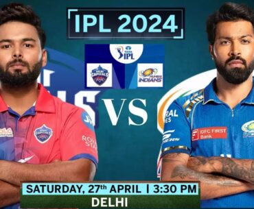 🔴 IPL 2024 Live: MI vs DC Live Match | IPL Live Score Commentary | Mumbai vs Delhi Live Match